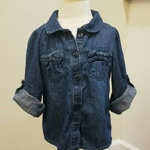 Baby Gap Girls Denim Shirt size 18-24 mo